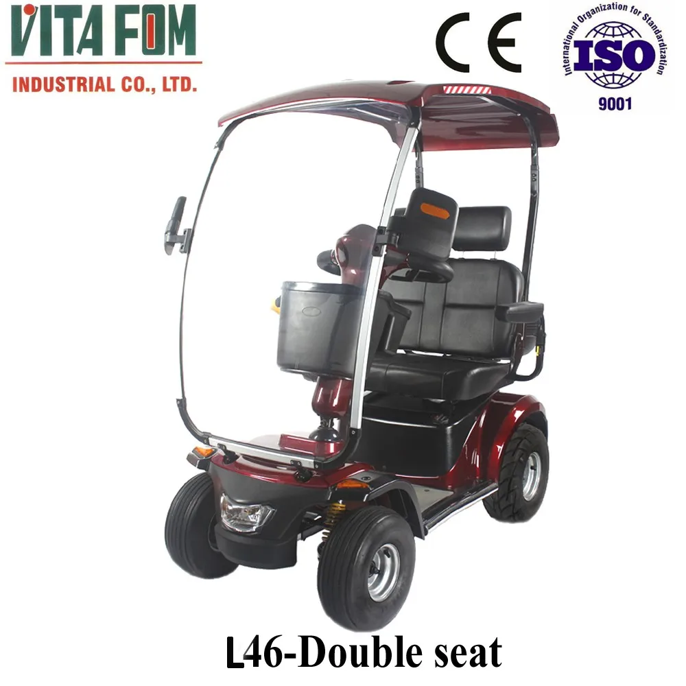 Enclosed two person vigorous mobility scooter with CE certificate, View