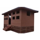 Custom Wood Plastic Composite WPC Aluminum House Building For Garden