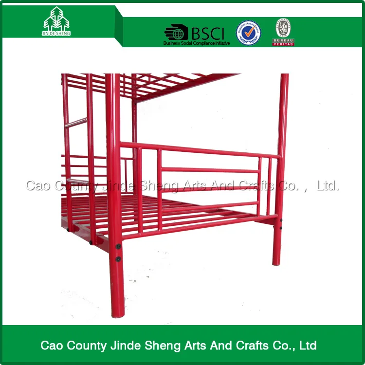 赤い金属製の家庭用家具ベッド/金属二段ベッド良い品質で仕入れ・メーカー・工場
