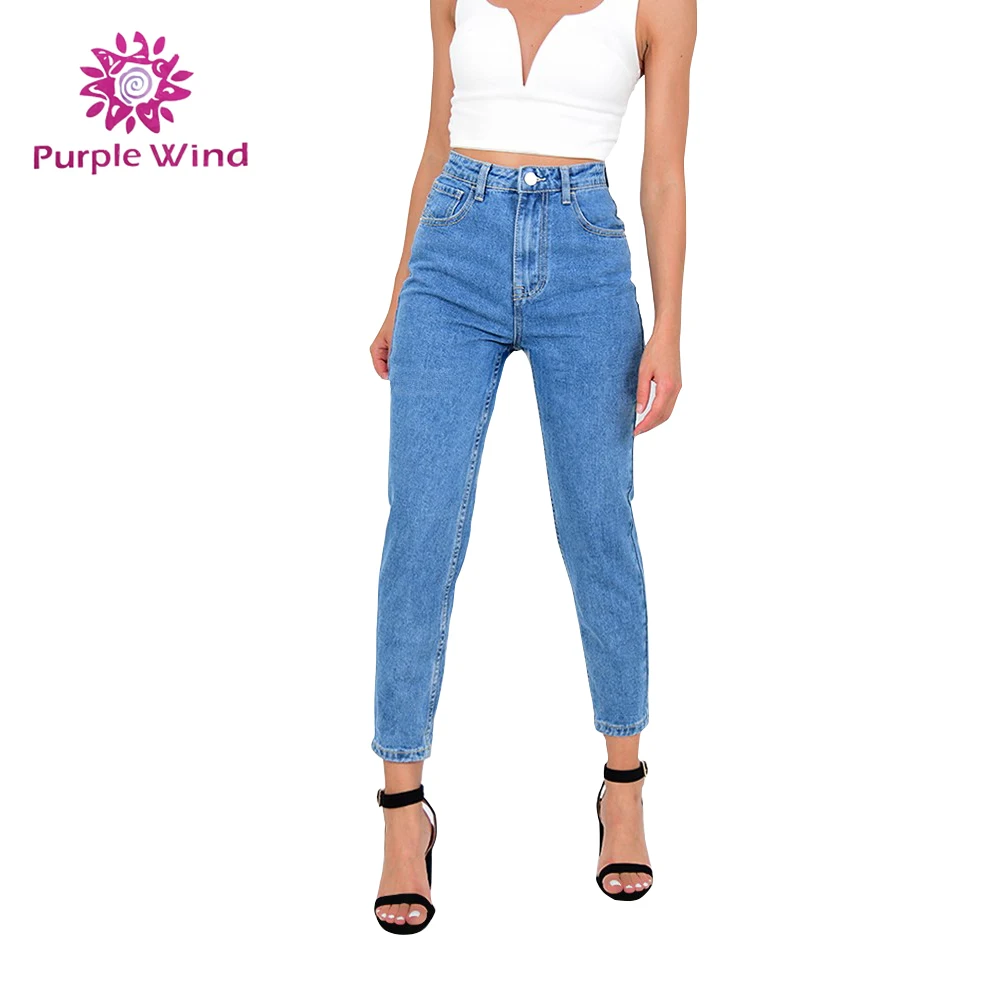 OEM Custom Vintage Denim Washed Jean INS Hot Sale High Waist Mom Jeans Women Jeans