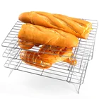 Factory customization high quality and durability baking tool multi-tier stainless steel cooling rack