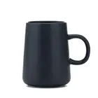 Matt Finished Ceramic Coffee Mugs 360cc Black Mug