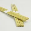 Factory direct sales ecofriendly disposable white band package wooden natural square bamboo chopstick