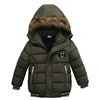Kids Clothing Boy Hooded Fancy Padded Thick Kid Fashionable Warm Children Boys Winter Jacket