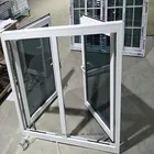 PVC Vinyl Hurricane Impact Hand Crank Swing out Casement Window