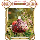 Unique Decorative Metal Hanging Glass Mosaic Wild Bird Feeders