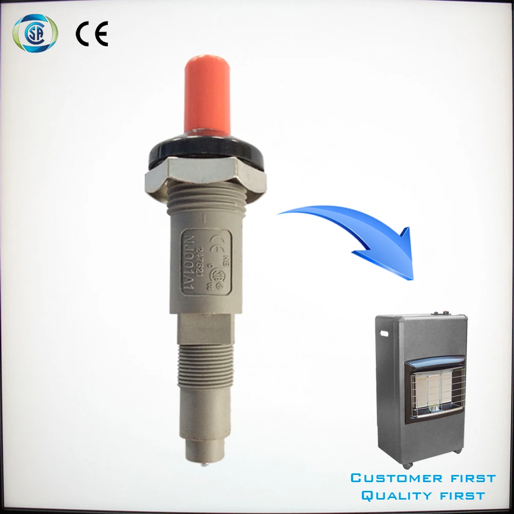 Electric Piezo Igniter For Gas Heater Parts,Push Button Gas Lighter For
