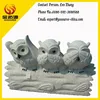 hear-see-speak no evil owl stone carving