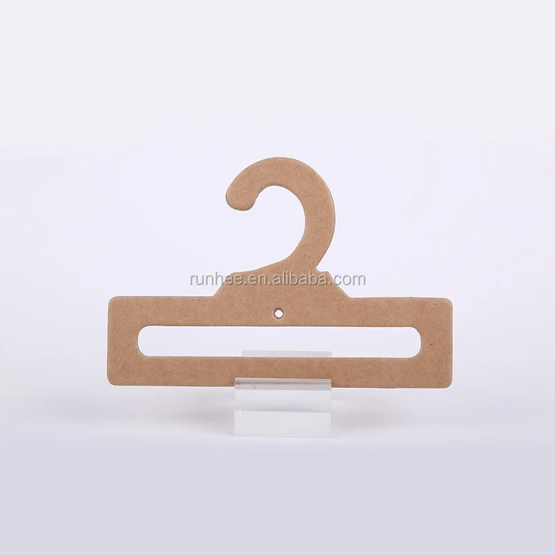 Custom Sizes Recycled Paper Cardboard Hangers For Garments SGS Certified