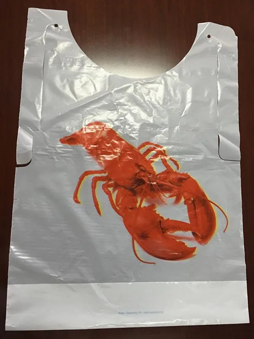 Disposable plastic LDPE apron for food,kids,adults,bib