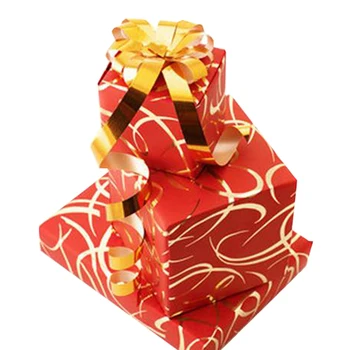 red and colorful elegant gift box for candy gift