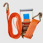 High Quality Polyester 1m 2m 4m 6m 10m Ratchet Tie Down Straps ,25mm 50mm 100 mm Cargo Lashing Strap