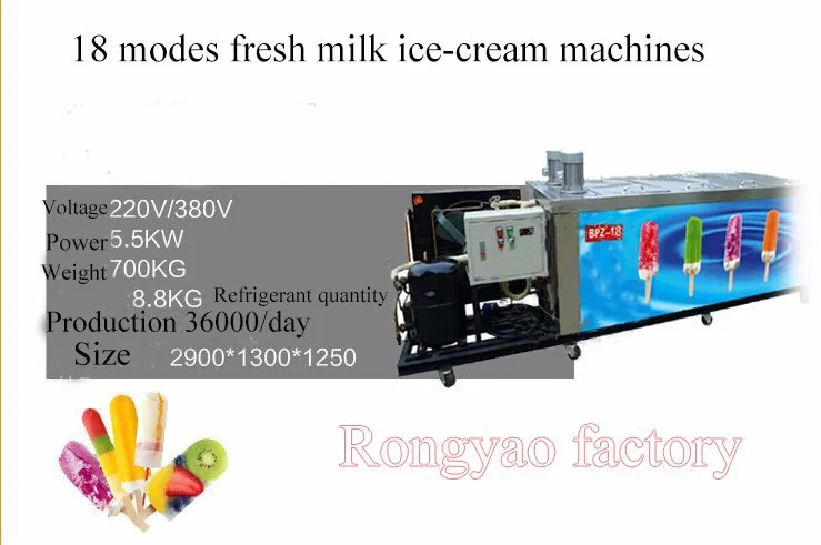 High Efficiency Stainless Steel Ice Machine Popsicle Machine