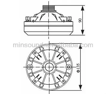 200 watt driver unit Neodymium Signaling Horn Driver Unit - ANKUX.COM