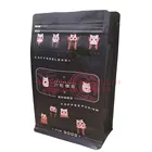 E pocket zipper flat bottom kraft paper plastic 500g 1kg coffee cafe bean ground powder packaging bag