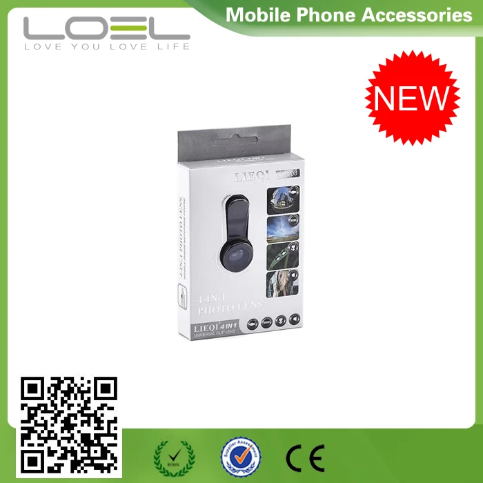 Universal Clip Lens 4 in 1 Fisheye Lens for Smartphone