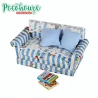 Cute room diy miniature doll house accessories sofa furniture toy set