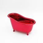 Middle size pink mini bathtub container plastic tubs