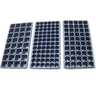 Hot Selling wholesale 128 cells black vegetable plant nursery plastic gardening seedlings trays