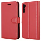 Ultra Slim Litchi Grain PU Leather Magnetic Flip Cover Wallet Case for Samsung Galaxy Note 10