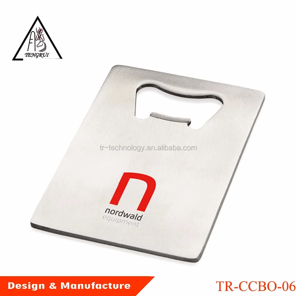 stainless steel metal opener promotional custom brewing beer