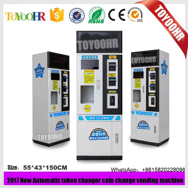 Automatic coin token changer vending machine, changer coin machine