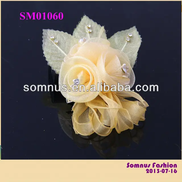 flower brooch with crystal cheap rhinestone brooch for wedding