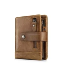 first layer genuine leather wallet card wallet for men and women