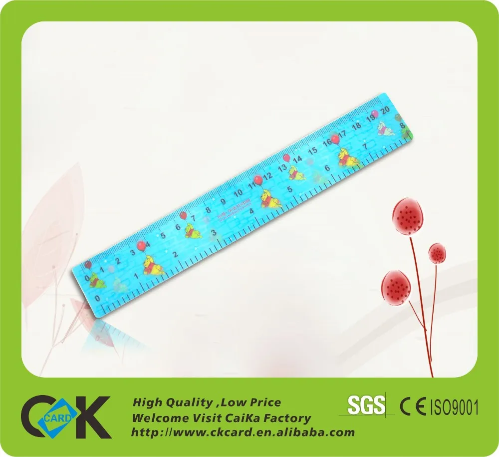 custom eco-friendly plastic brand rulers in big discount