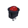 10A 125/250V AC Red Color Button Boat On Off Rocker Switch Round Switch For Water Dispenser With Two Theminals T125