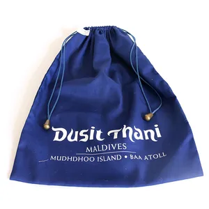 custom printed canvas large muslin cloth bag with drawstring
