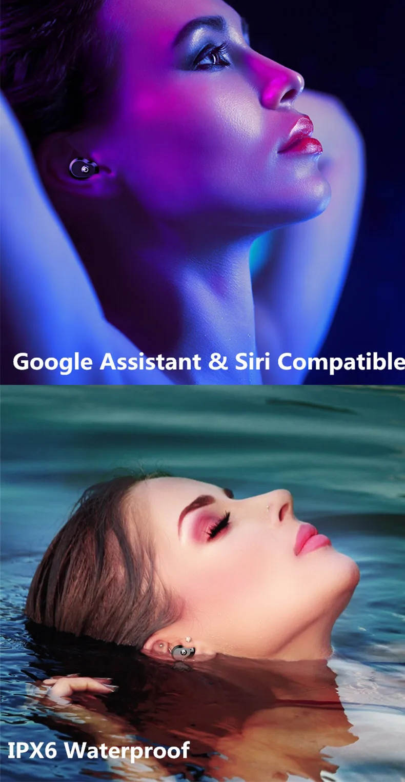 6mai Best Hifi Sound Quality Bluetooth 5.0 Sport True Bass Tws Stereo Earbud Wireless Earphone with Charge Case - ANKUX.COM