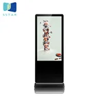 Flint Stone 55 lcd advertising player floor stand scrolling led sign,floor interactive standing digital signage player