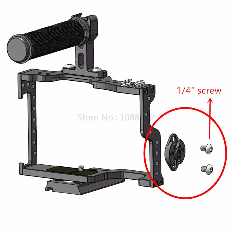 Jadkinsta SLR Camera Cage Flight Handle Connector Cage Handle Adjustable Hole Distance 22-30mm Arri Accessories (3)