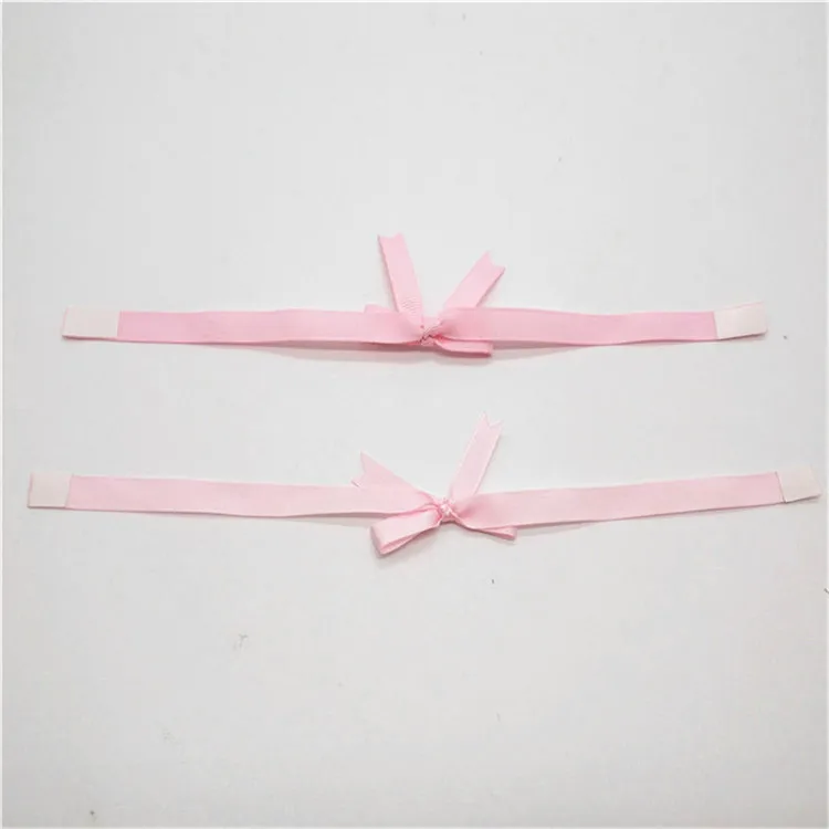 Festival party gift wrapping decorative pre tied pull bow ribbon with self adhesive