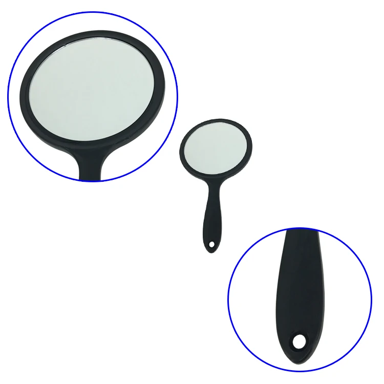 Double Sides Plastic Frame Cosmetic Table Mirrors with plastic handle.jpg