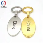Keyring maker custom design logo printed engraved name blank keychain