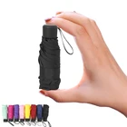 Fashion Girls Small folding Rain Waterproof Portable foldable UV mini Pocket Umbrella