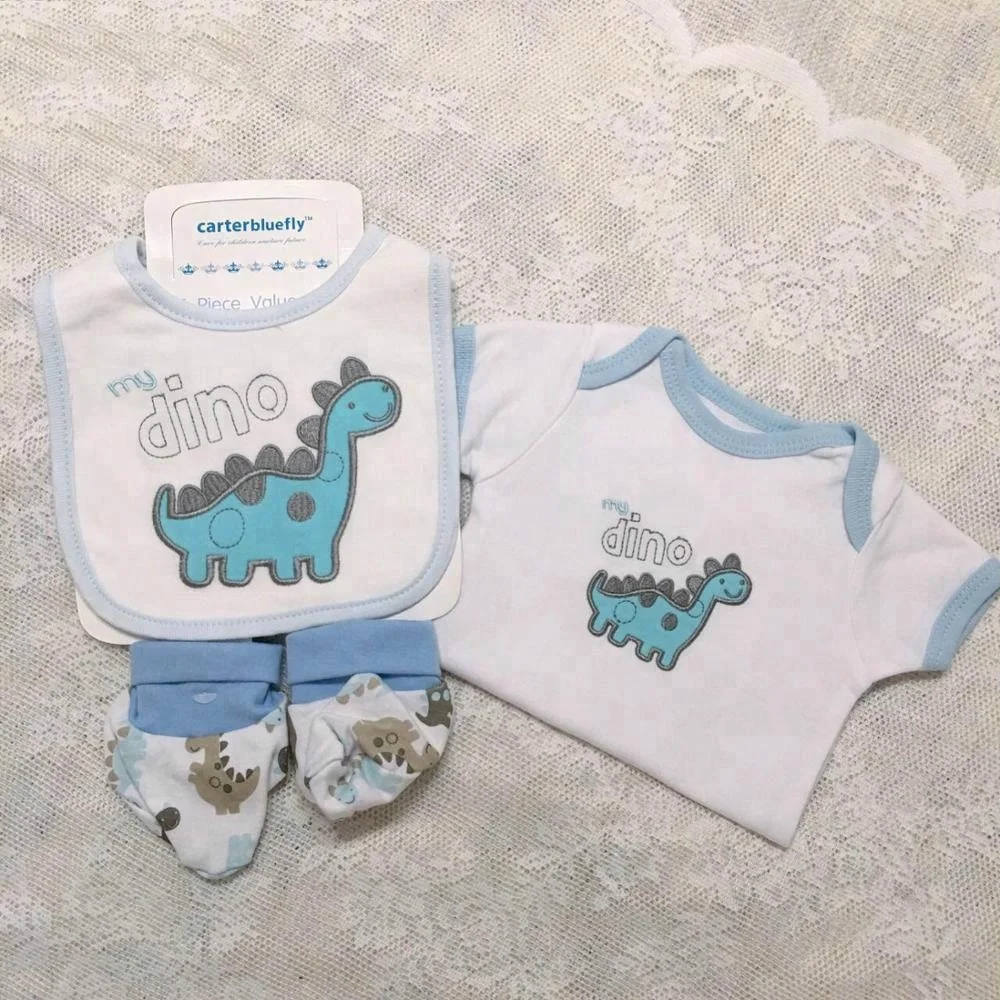 summer newborn baby gift 5pcs set 100% cotton infant baby