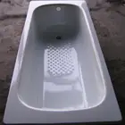 Steel Enamel Bathtub with or without antislip or waterline 170x70x36cm