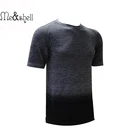 Gym shirt skin tight mens dry fit bodybuilding wholesale seamless plain t shirt
