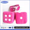 super hot selling plush toys black pink stuffed fuzzy dice custom car hanging furry dice