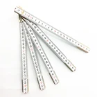 200CM Length White Wooden Folding Measuring Ruler Construction Wood Yardsticks