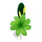 Green decorative EVA foam Hawaii flowers Wedding party plumeria foam flowers for crafts decoration #56111