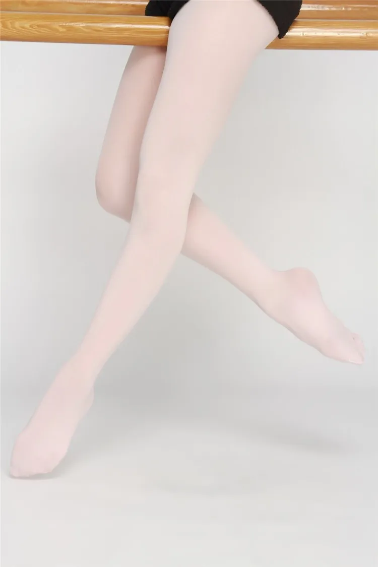 BT00002 Hot Sale Wholesale Cheapest Nylon Girl Kids Pink Ballet Convertible  Dance Tights