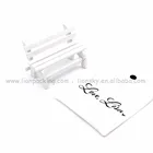 white customize envelop suede jewelry gift pouch
