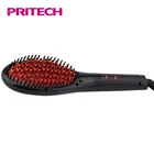 PRITECH 8 Temperature Settings Electric Ceramic Hair Straightener Brush