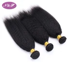 YF Cheap Price Kinky Straight Peruvian Virgin Hair Bundles 100% Human Hair Bundles Deal Remy Human Hair Extensions