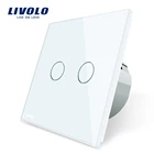 Livolo EU Standard 2 Gang 1 Way Wall Touch Switch VL-C702-11/12/13/15