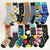 Manufacture new colourful make your own happy funny cute ankle custom cartoon tube socks men
